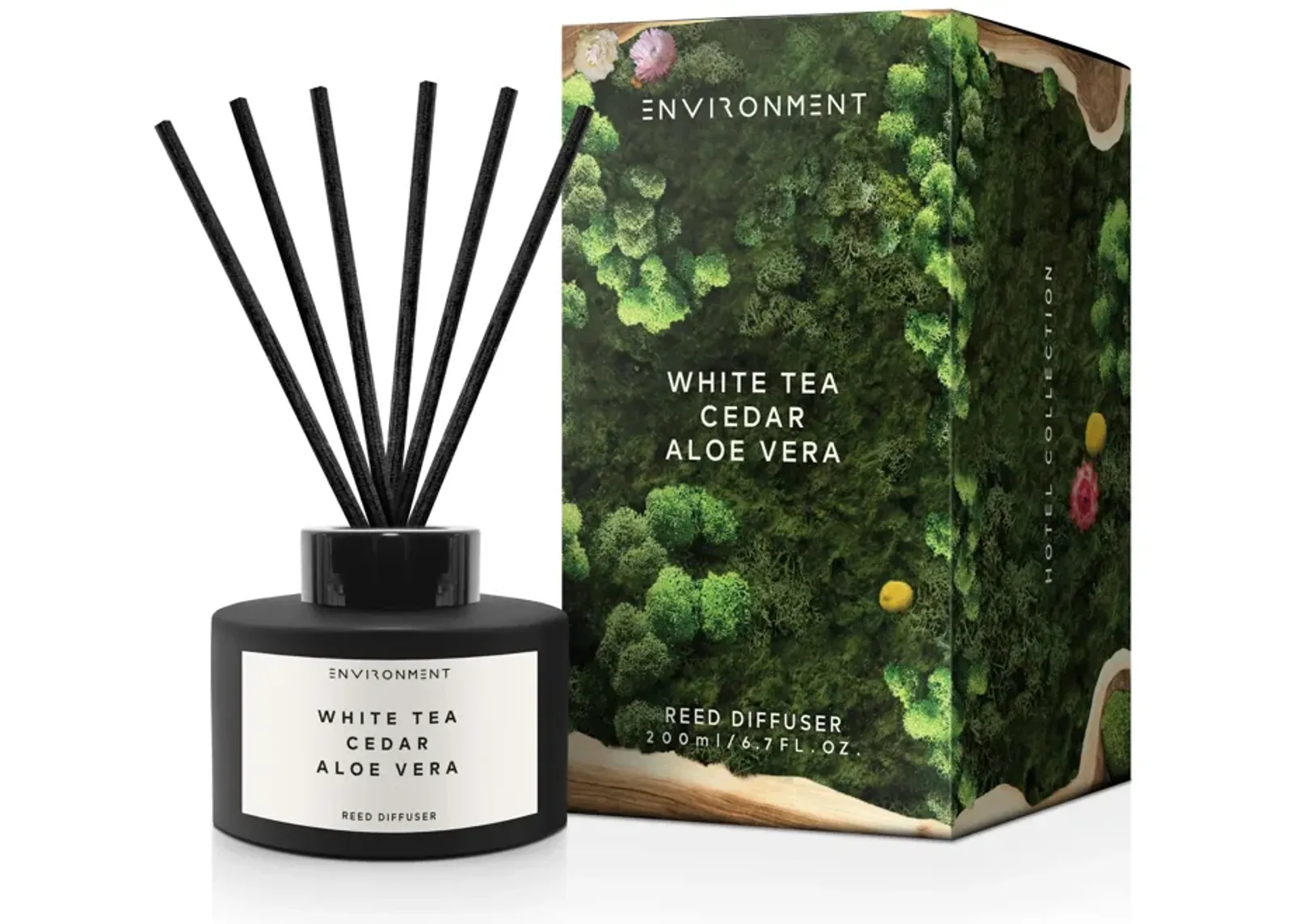 ENVIRONMENT 200mL Reed Diffuser Inspired by Westin Hotel® - White Tea | Cedar | Aloe Vera