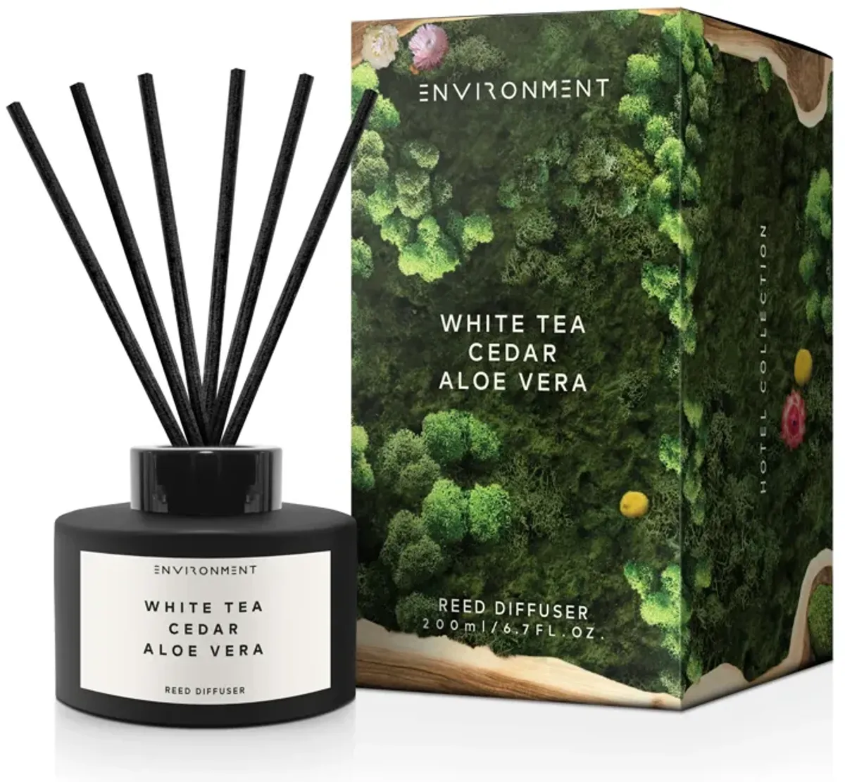 ENVIRONMENT 200mL Reed Diffuser Inspired by Westin Hotel® - White Tea | Cedar | Aloe Vera