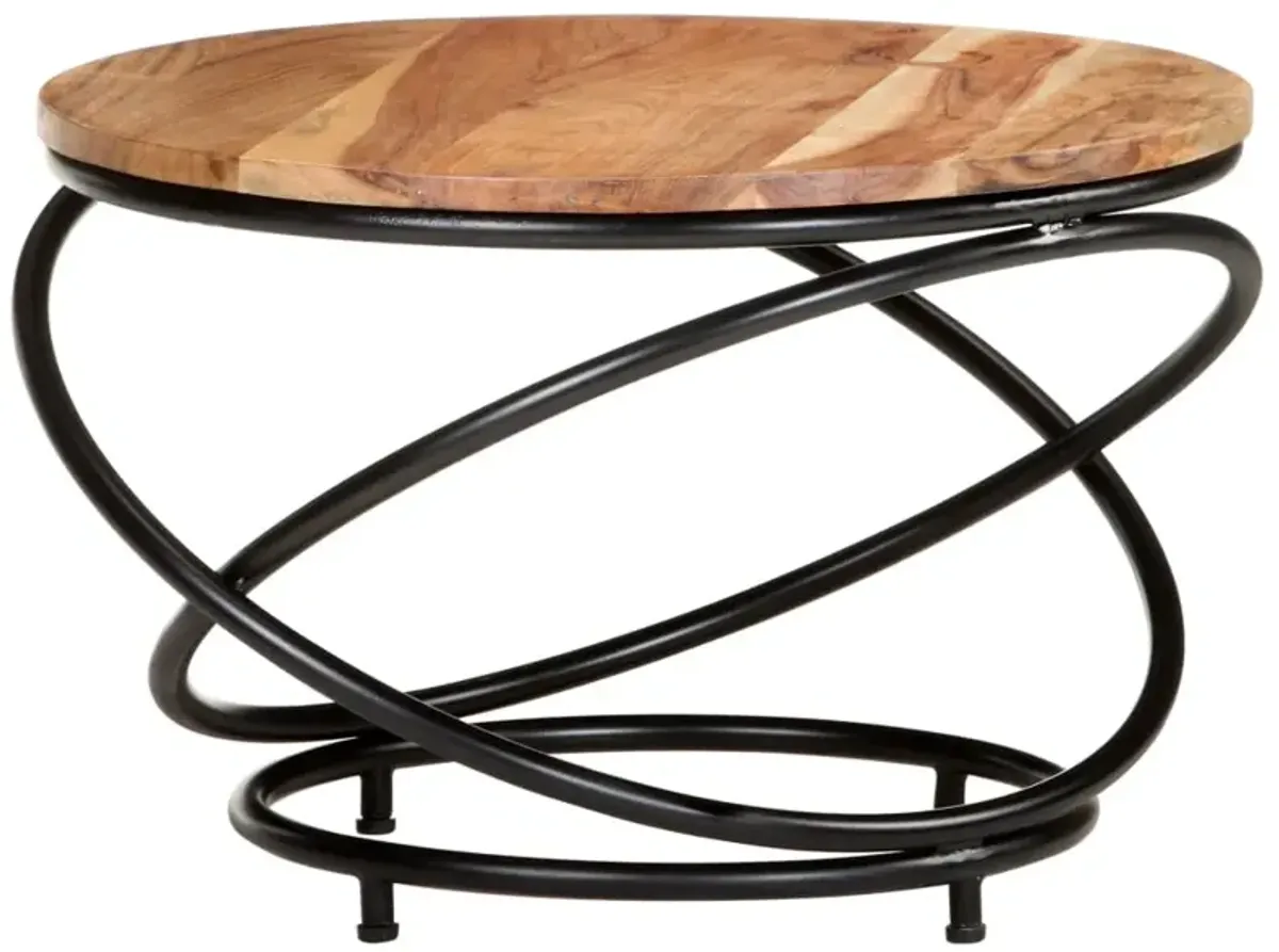 vidaXL Coffee Table 23.6x23.6x15.7 Solid Acacia Wood