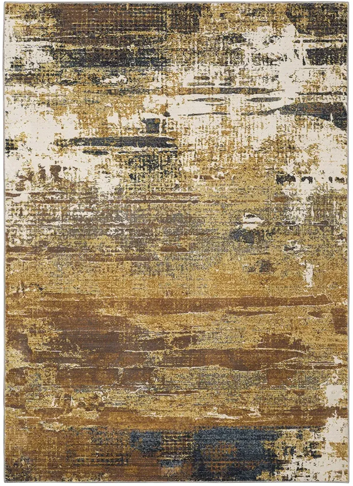 Caravan 6'7" x 9'6" Gold Rug