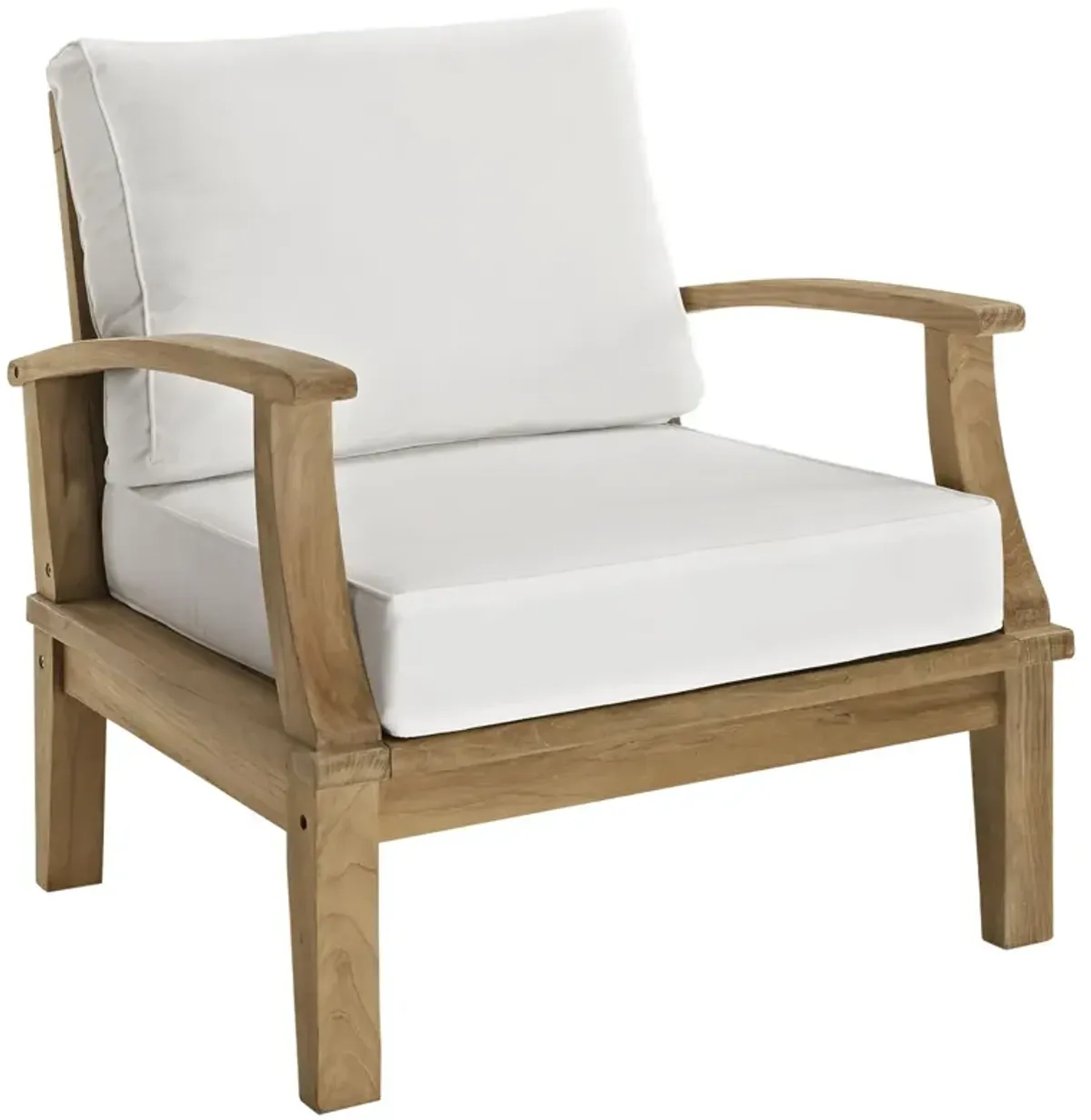 Marina 3 Piece Outdoor Patio Teak Set - Natural White