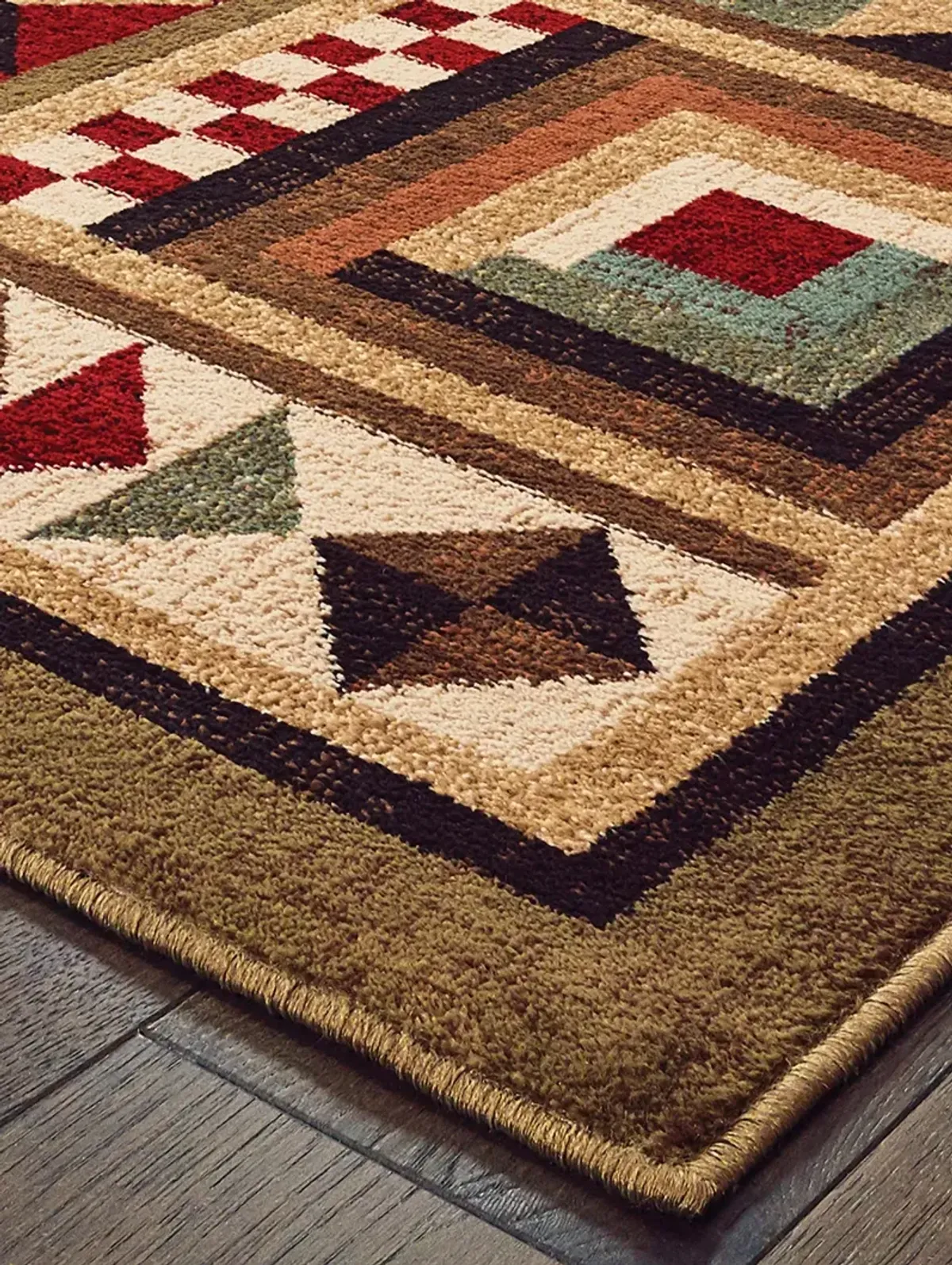 Woodlands 3'10" x 5'5" Brown Rug