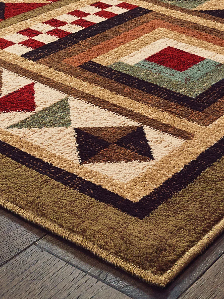 Woodlands 3'10" x 5'5" Brown Rug