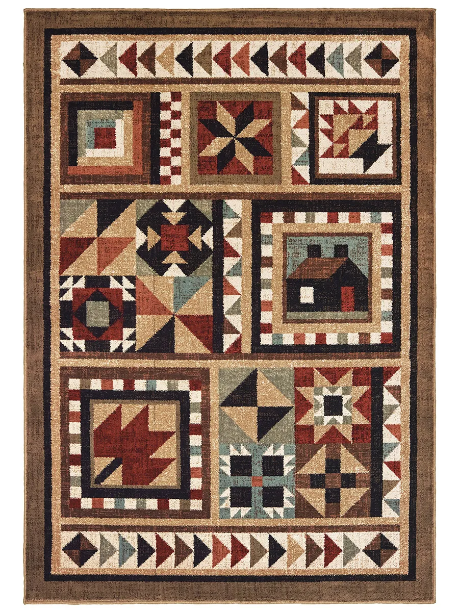 Woodlands 3'10" x 5'5" Brown Rug