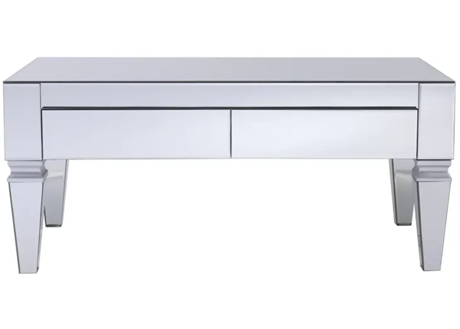 Darien Mirrored Coffee Table w/ Storage