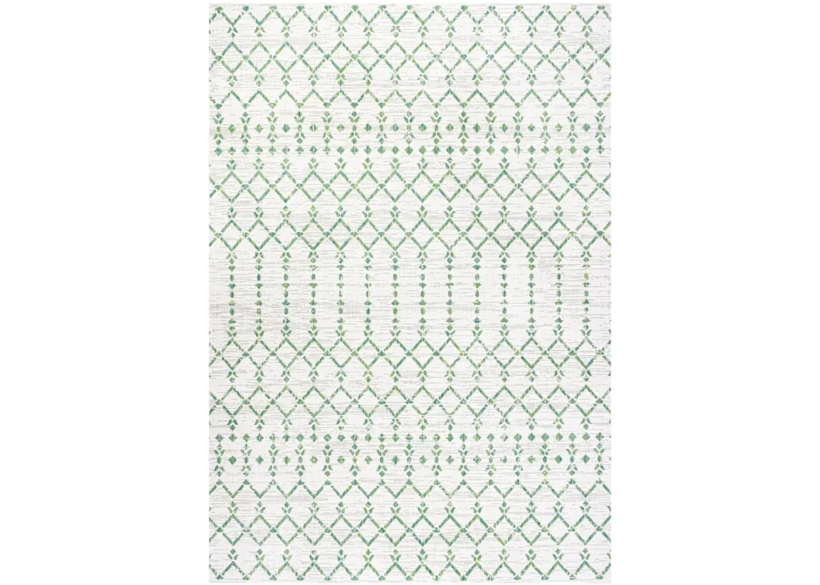 Ourika Moroccan Geometric Textured Weave Indoor/Outdoor Runner Rug