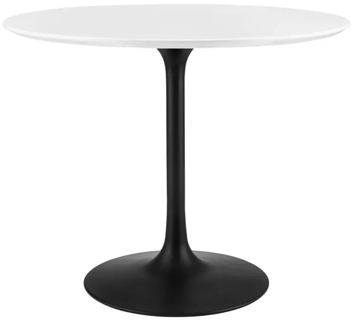 Modway - Lippa 36" Round Wood Dining Table Black White