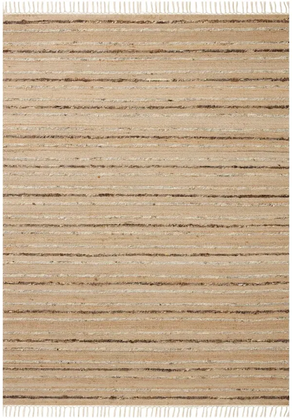 Nico Natural/Bark 9'3" x 13' Area Rug by Magnolia Home by Joanna Gaines x Loloi