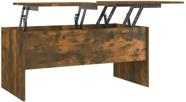 vidaXL Coffee Table Smoked Oak 40.2"x19.9"x18.3" Engineered Wood