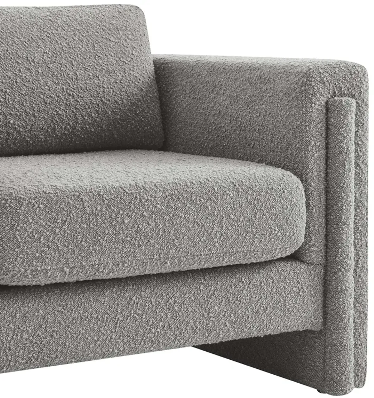 Visible Boucle Fabric Armchair