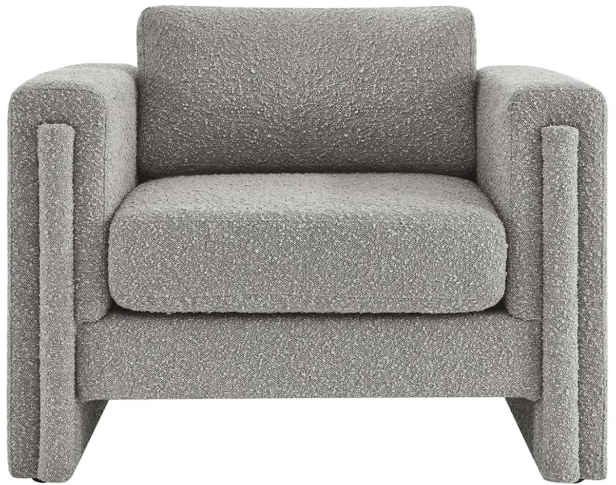 Visible Boucle Fabric Armchair