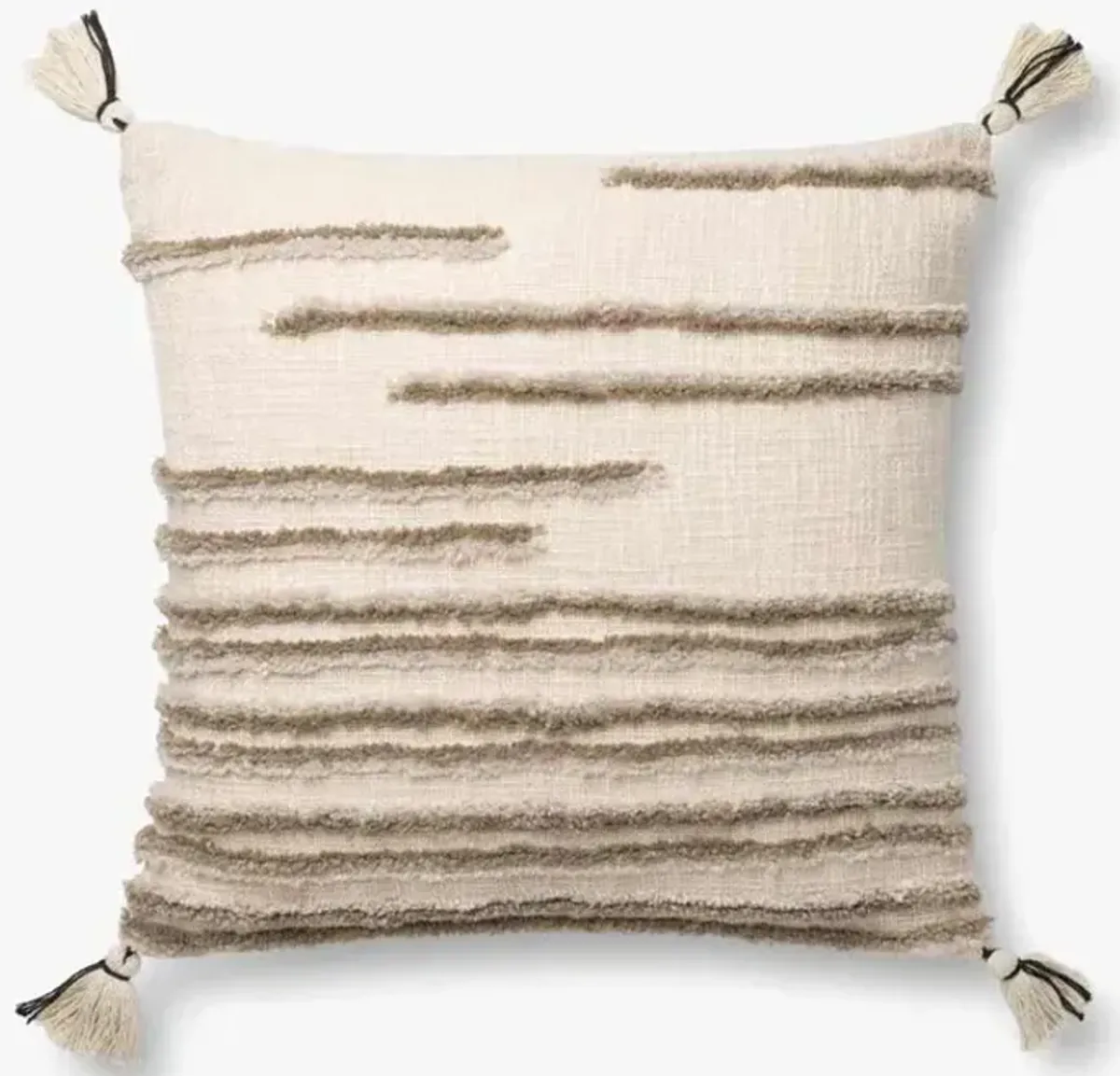 P0832 Natural/Stone 22"x22" Down Pillow