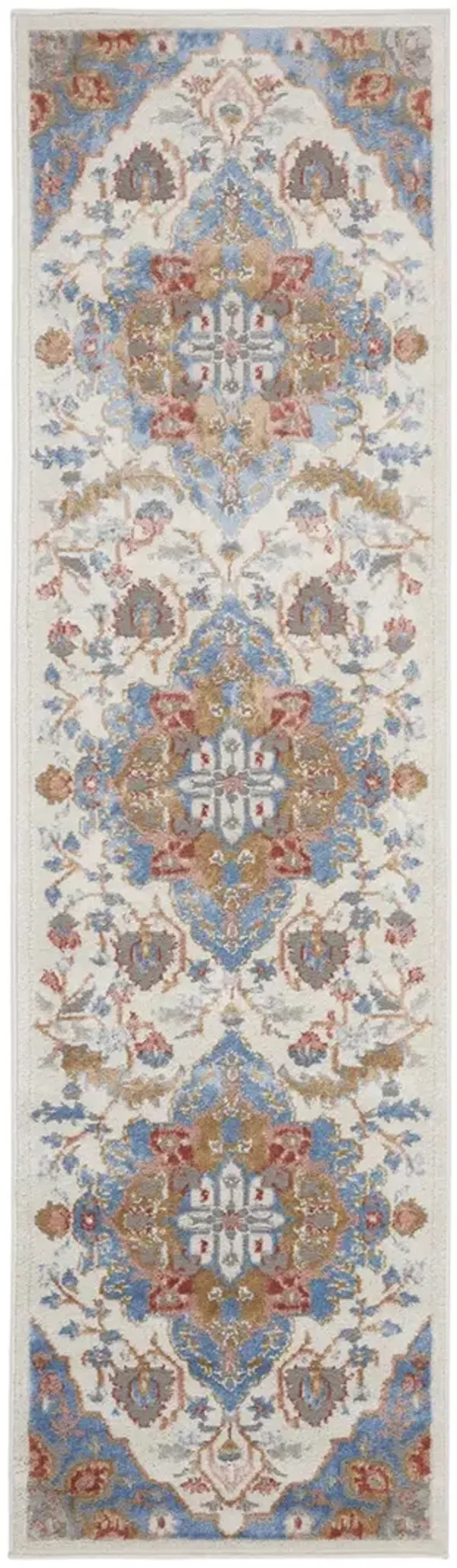 Elation ETN09 Ivory/Blue 2'3" x 7'6" Rug