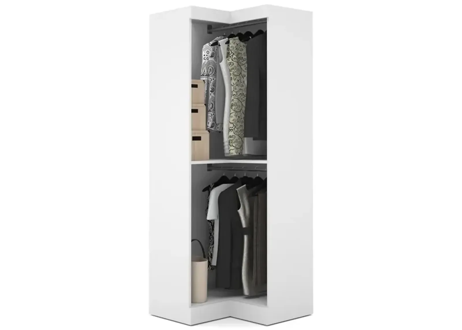 Bestar Pur Corner storage unit in White