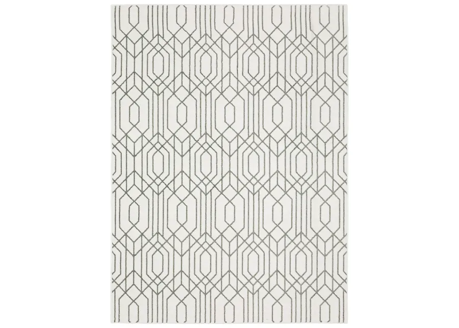 Montecito 5'3" x 7'6" White Rug