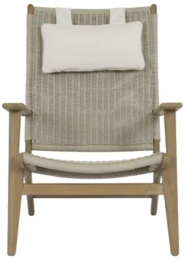 Coastal Teak Cushionless Highback Chair