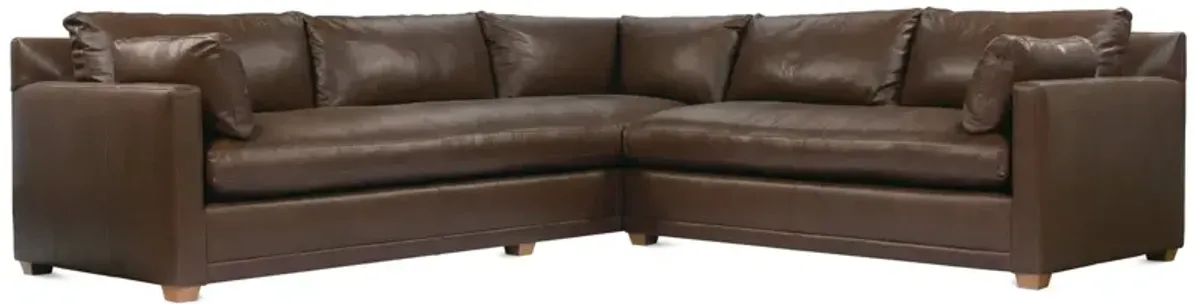 Sylvie 2-PC Leather Sectional