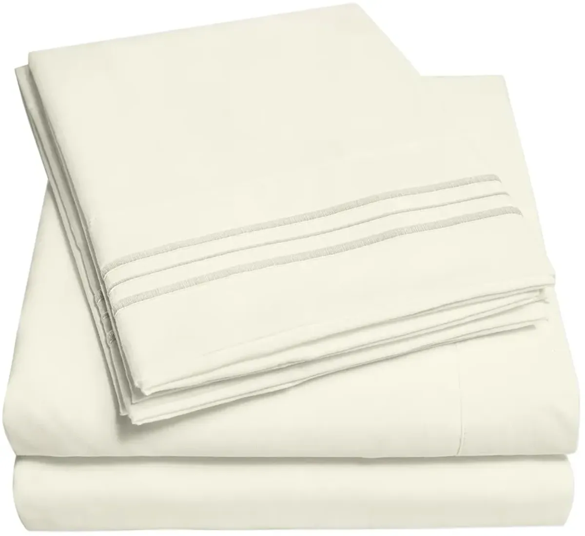 5 Piece Sheet Set, Ultra Soft 1800 Series Collection - Split King, Royal Blue