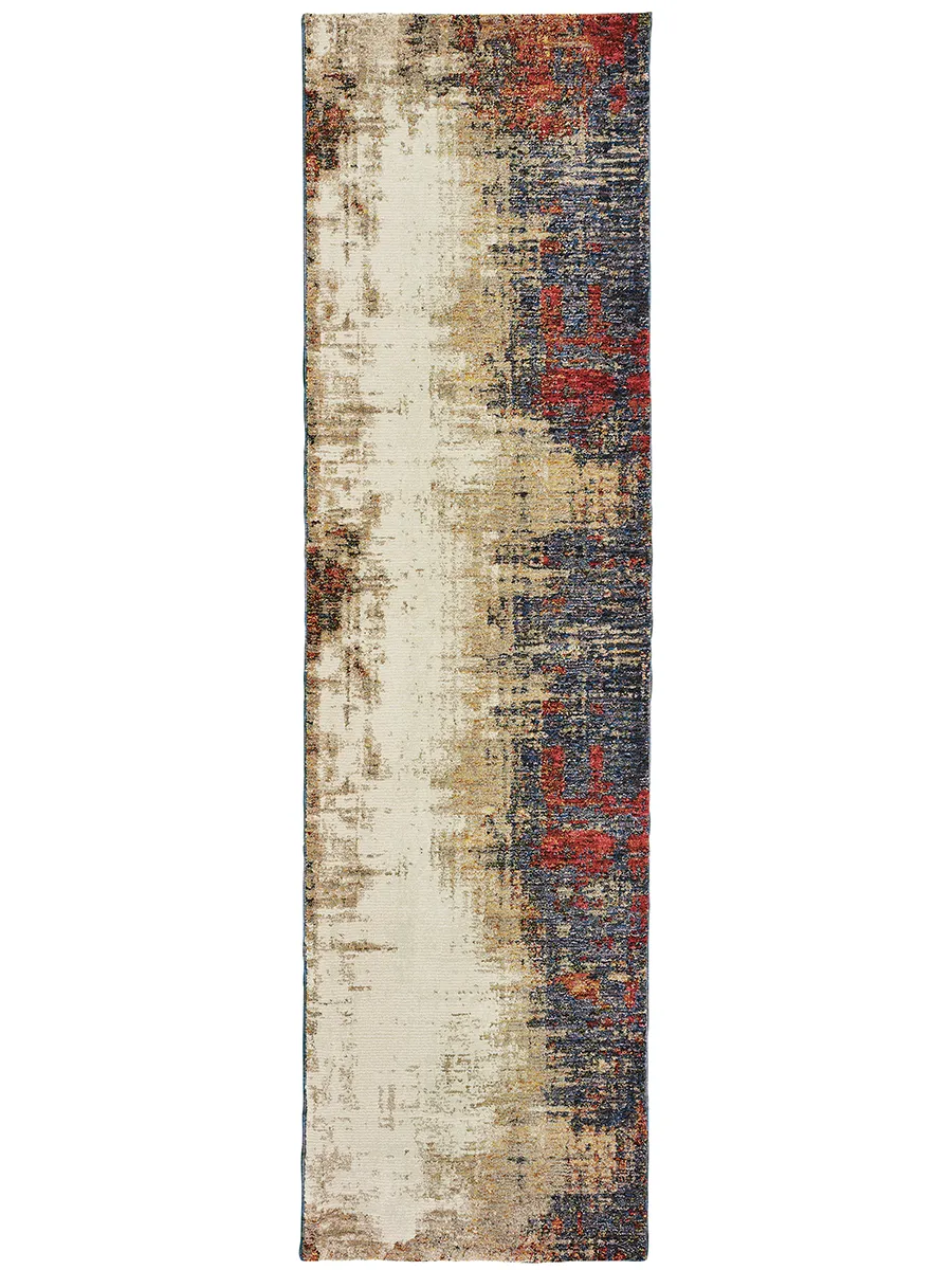 Evolution 2'3" x 8' Ivory Rug