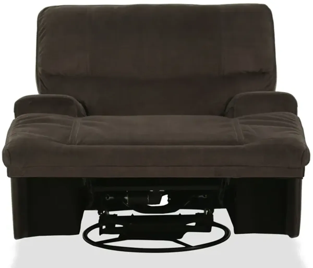 Dark Gray Power Swivel Glider Recliner