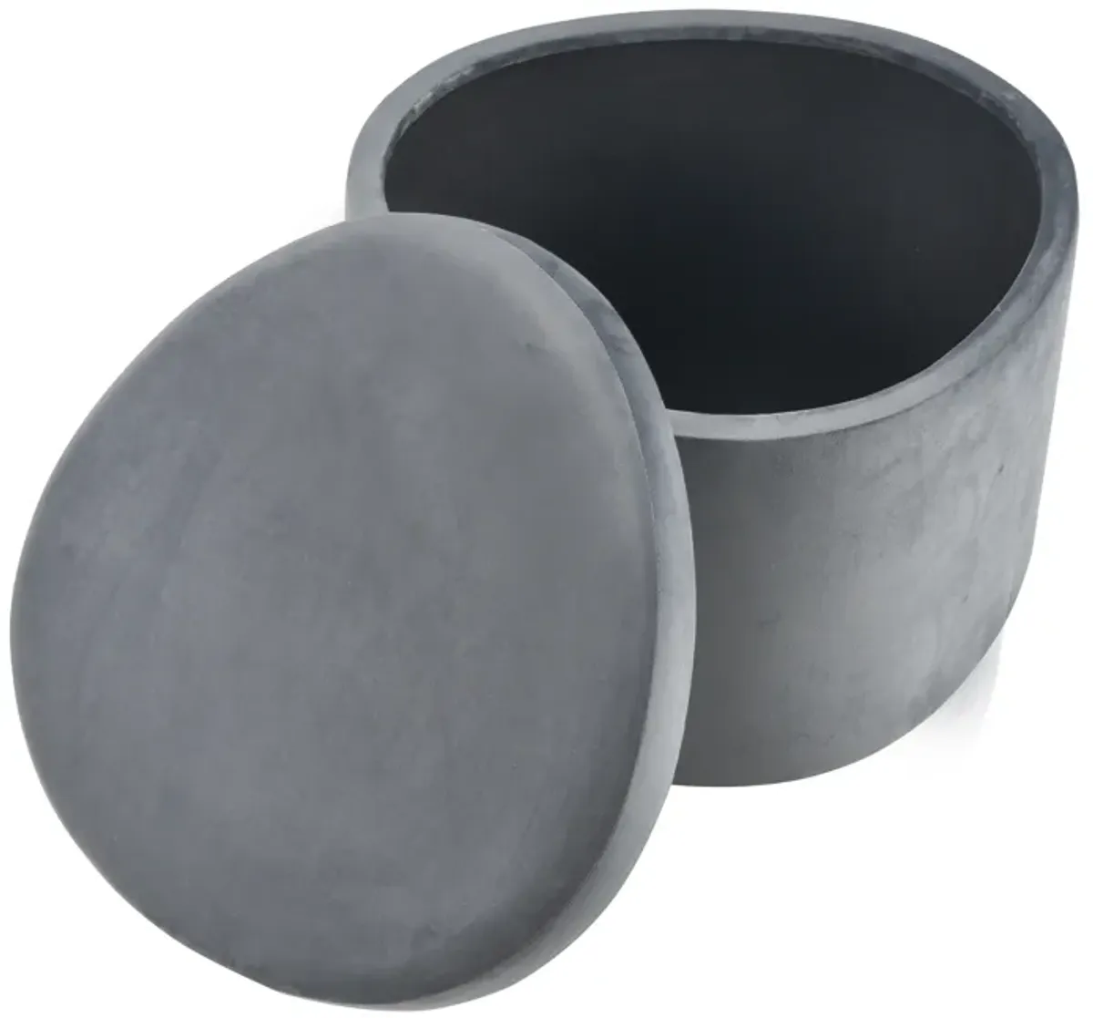 Linder Grey Ottoman