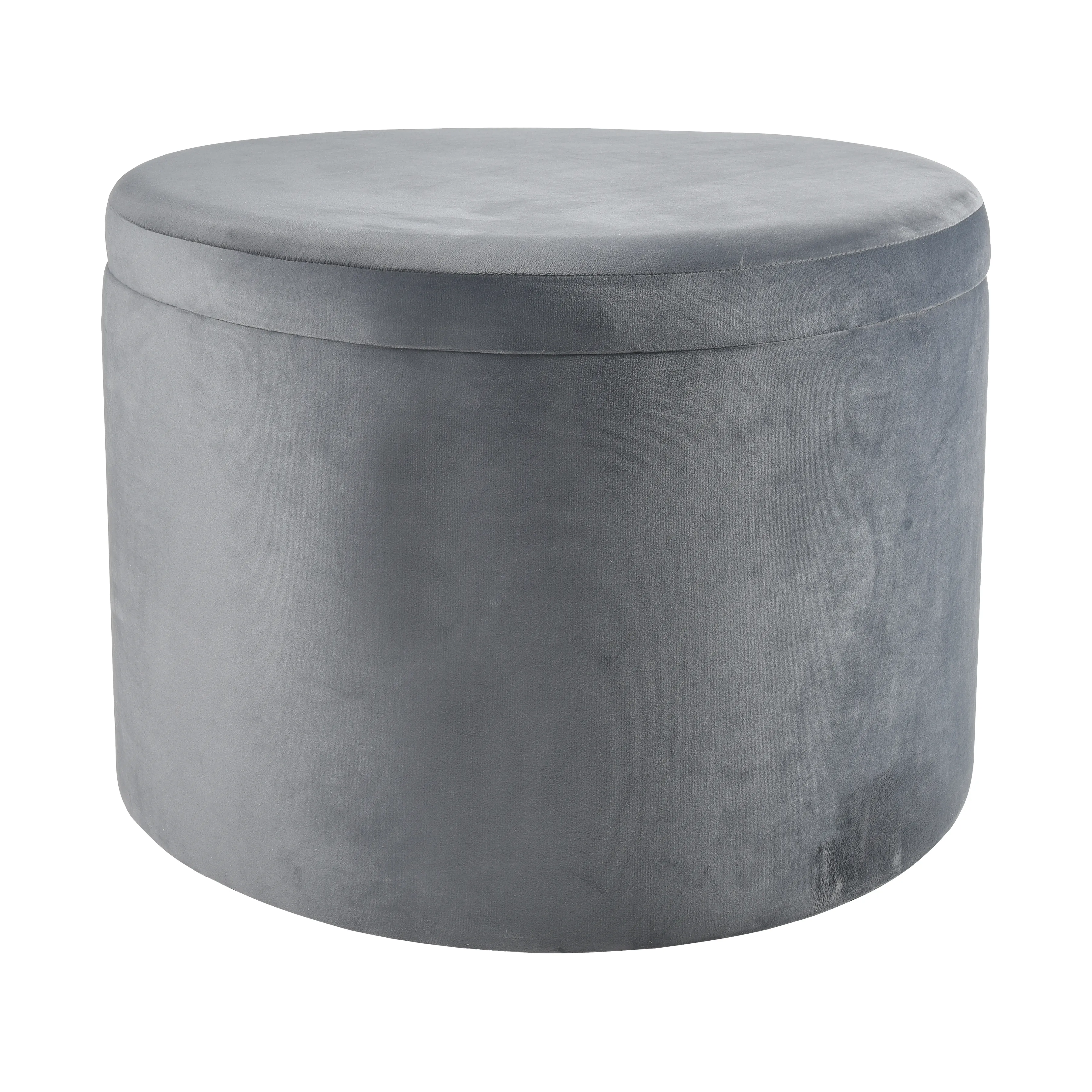 Linder Grey Ottoman