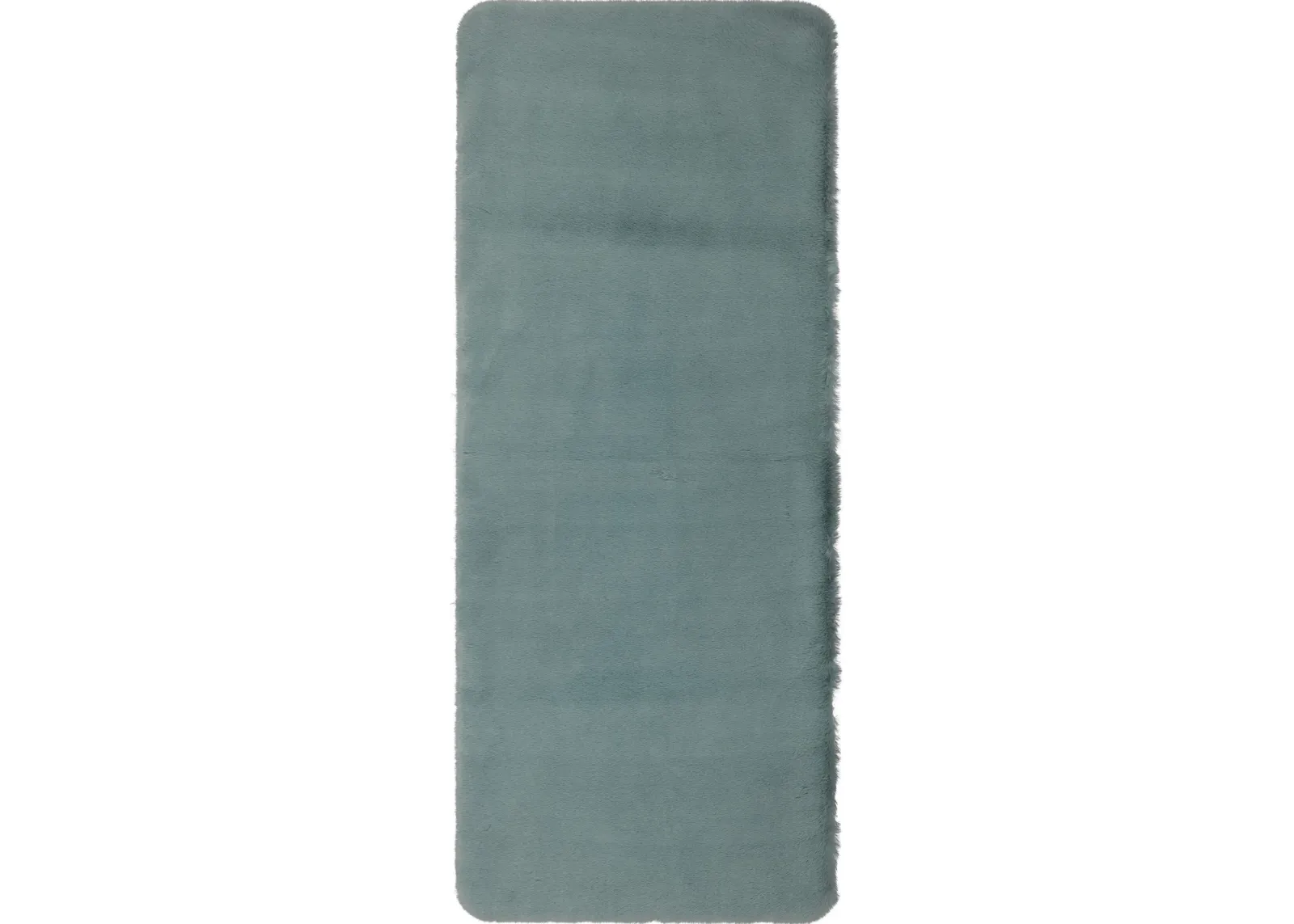 Lavish Plush Green Fog 2' x 5' Bath Mat