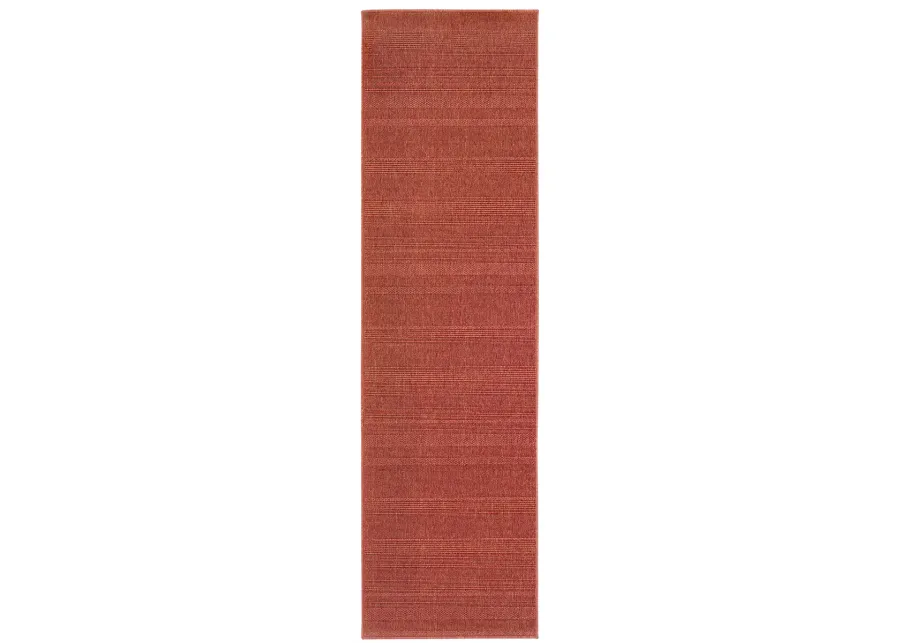 Lanai 2'3" x 7'6" Red Rug