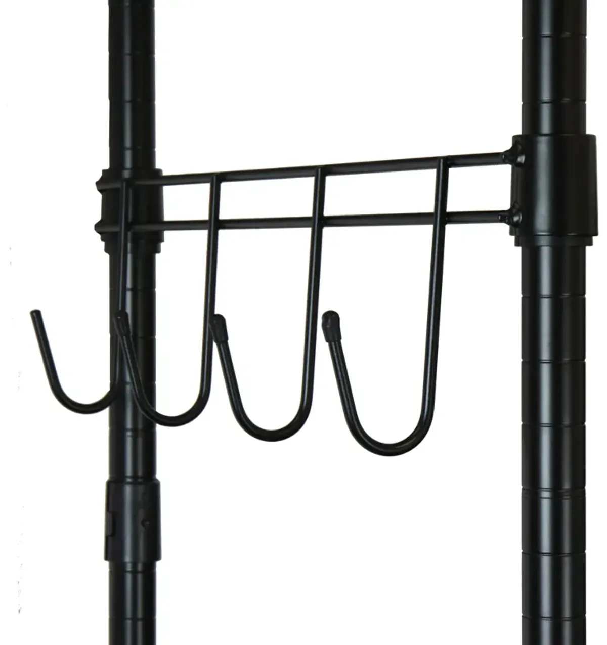 Oceanstar Garment Rack with Adjustable Shelves with Hooks