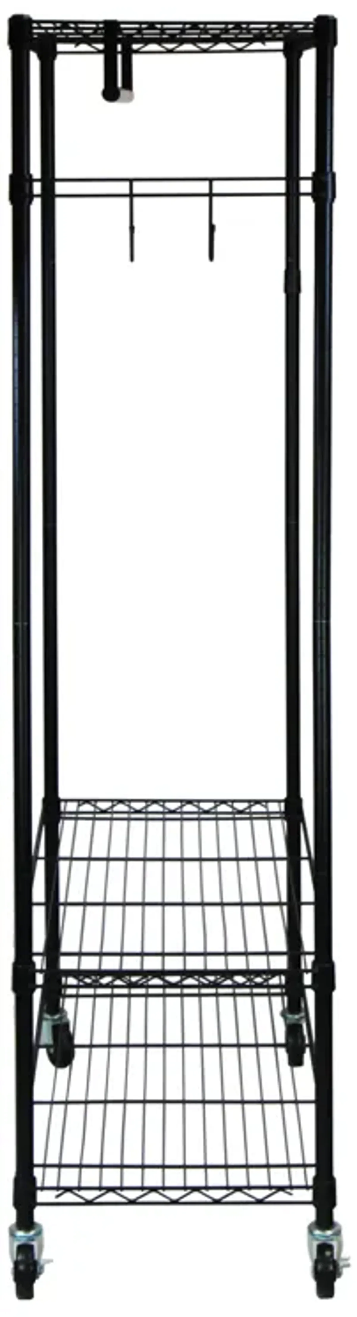 Oceanstar Garment Rack with Adjustable Shelves with Hooks