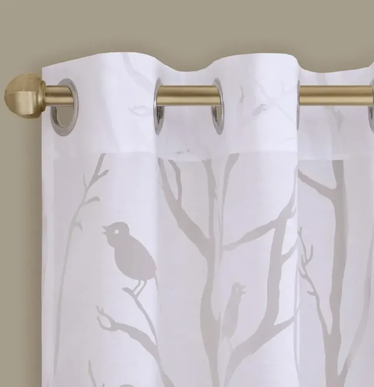 Belen Kox Averil Sheer Bird Window Panel, Belen Kox