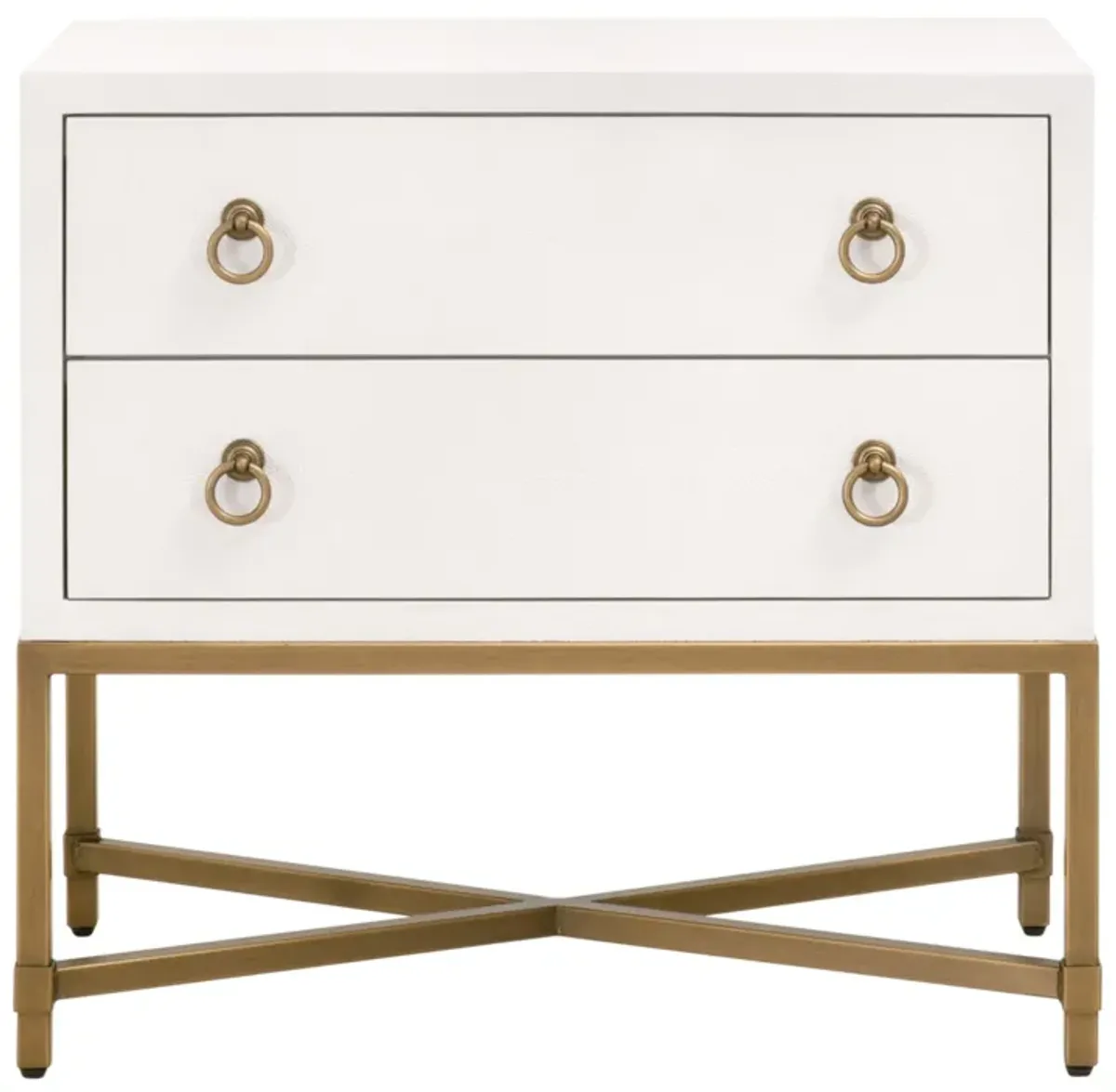 Pearl Shagreen 2-Drawer Nightstand