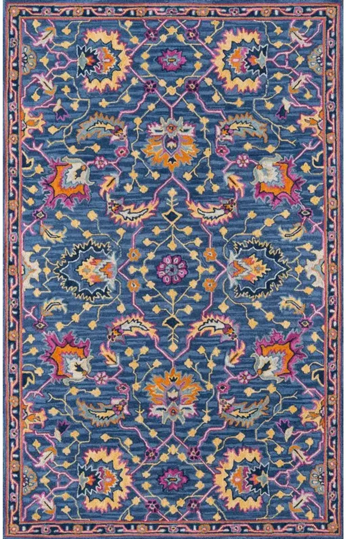 Momeni Traditional Runner Area Rug, Blue, 2'3 X 7'10 Runner