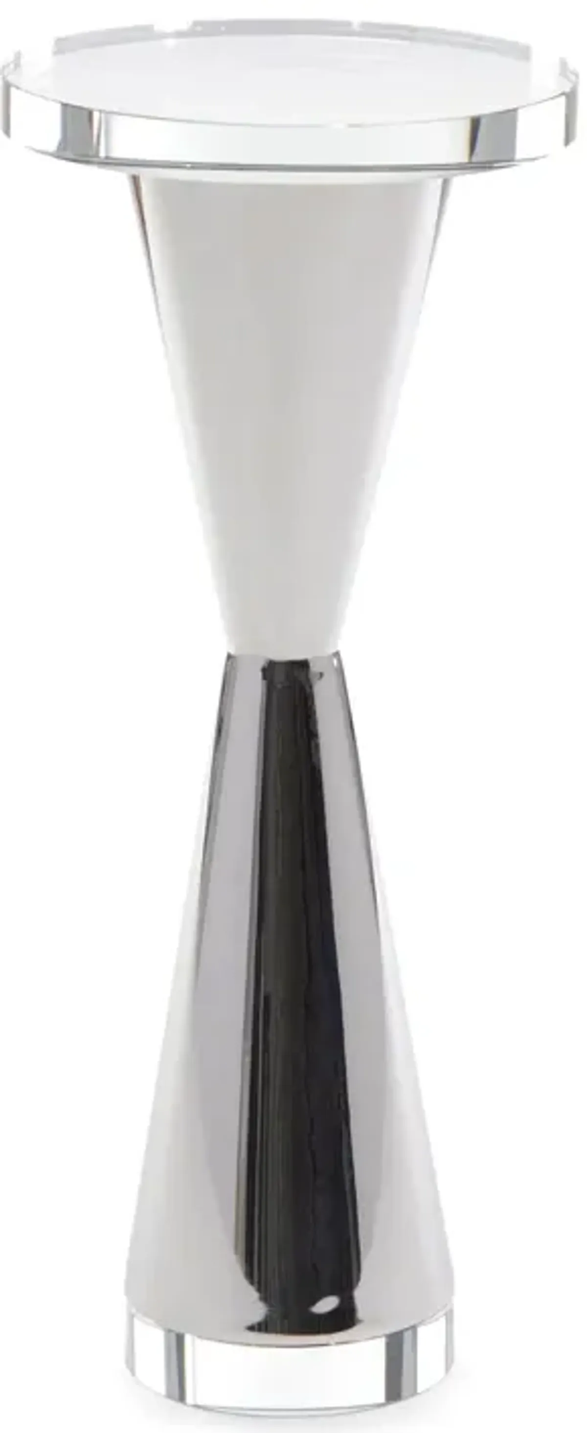 Polished Steel Martini Table