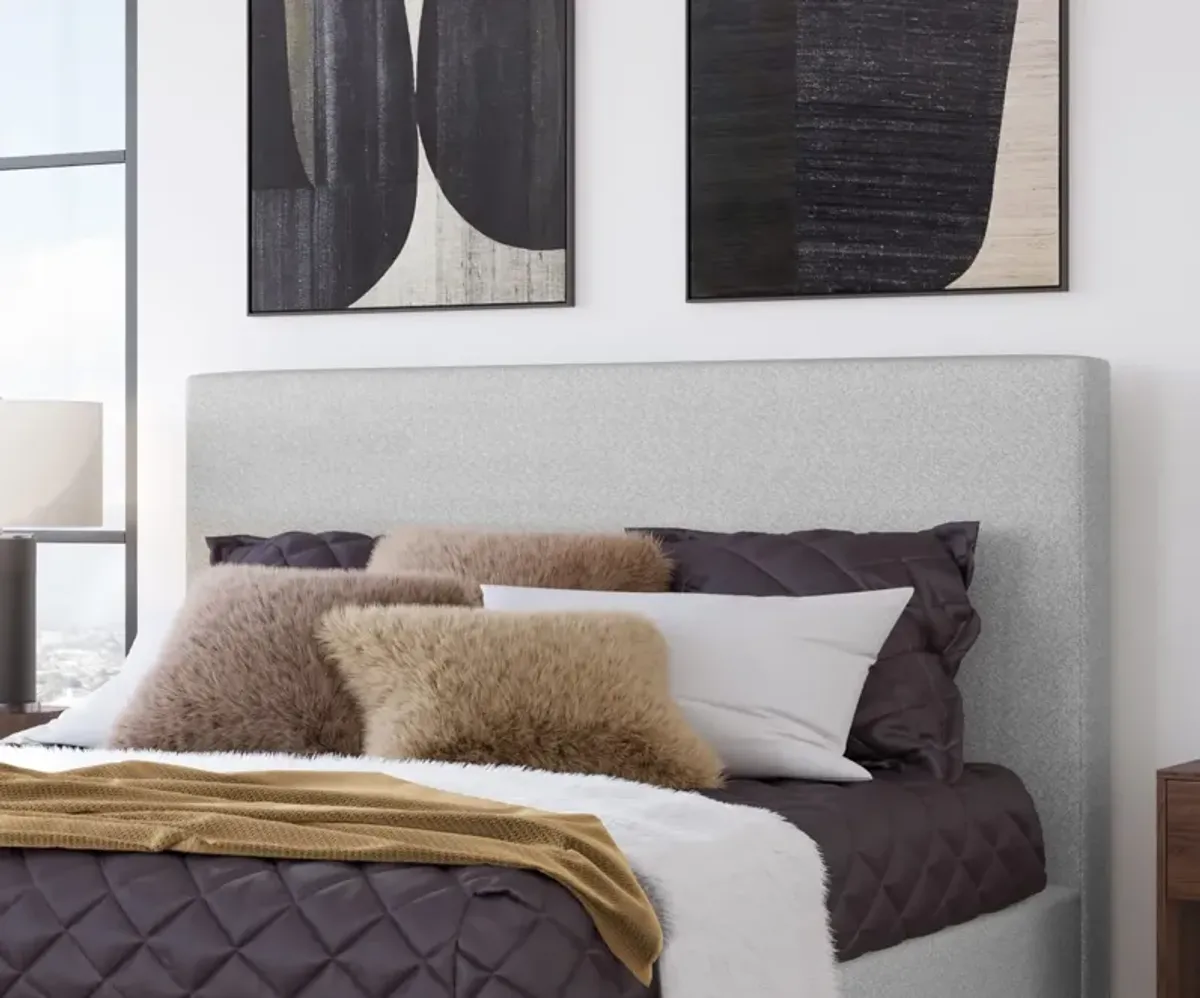 Olivia Upholstered Queen-size Bed in Linen