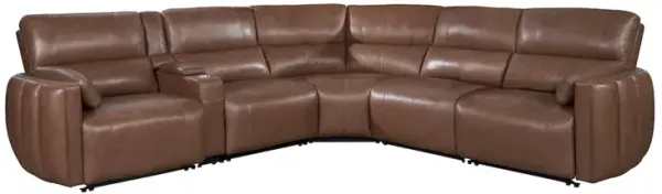 Parker Living Sable 6 Piece Modular Power Reclining Sectional with Power Adjustable Headrests