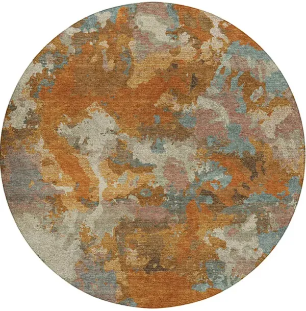 Kochi KC9 Copper 8' Round Rug