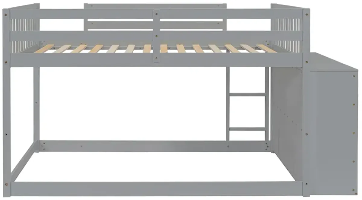 Merax Modern Bunk Bed with 4 Drawers