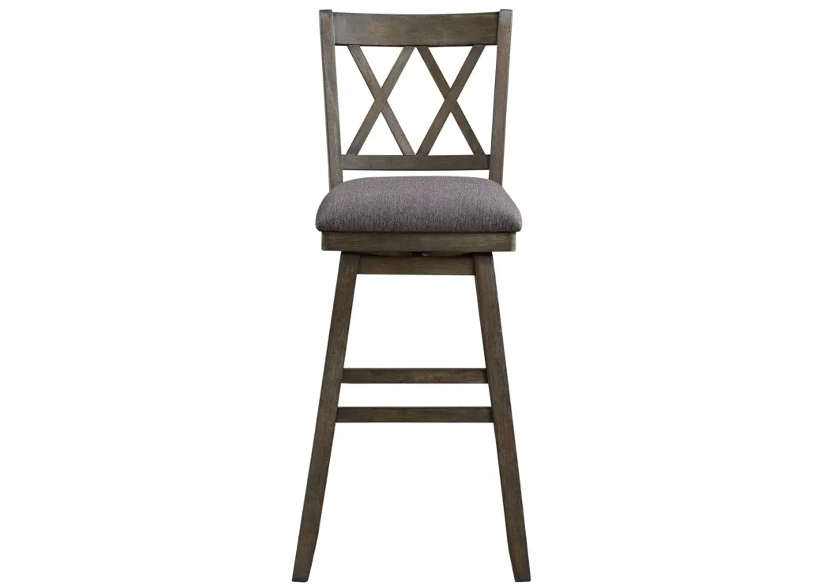 Double Cross Bar Stool with Swivel Seat