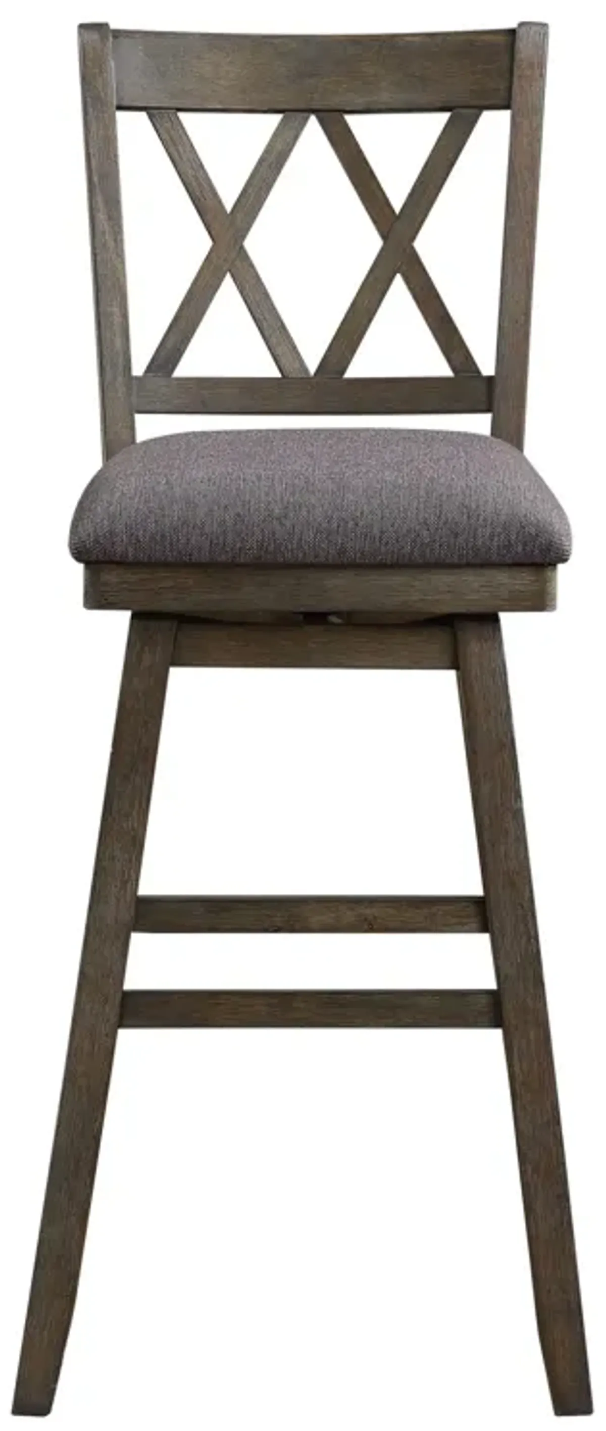 Double Cross Bar Stool with Swivel Seat