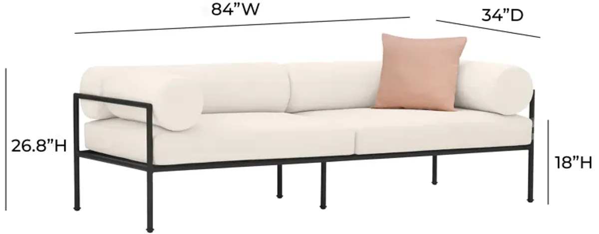 Vera Cream Outdoor Sofa