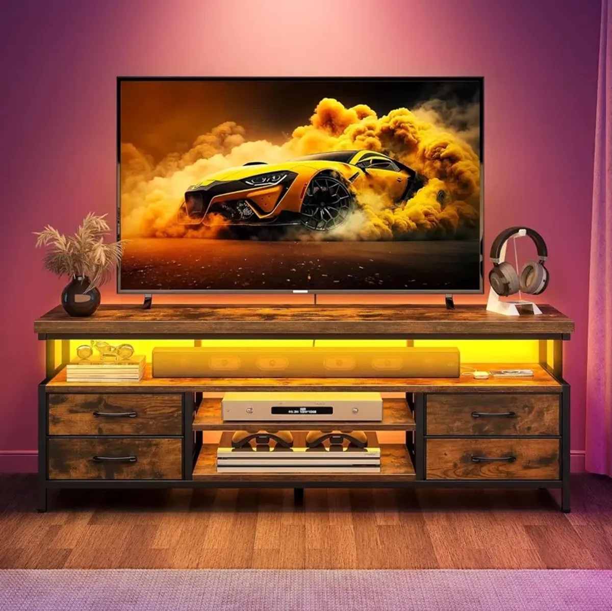 LED TV Stands for Living Room, TV Stand for 70/65 inch TV