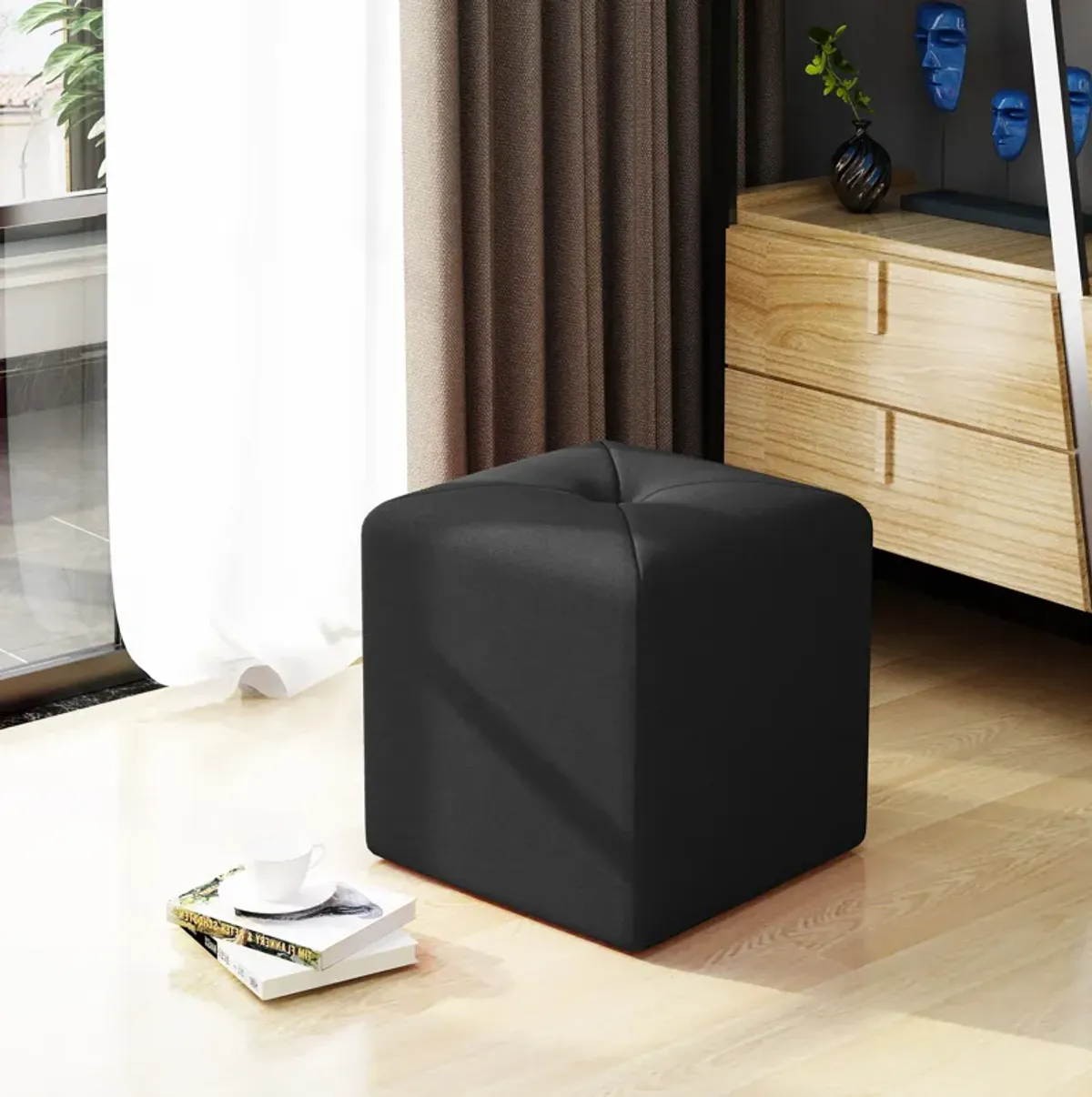 Versatile Square Ottoman Enhance Living Spaces, Restful Companion