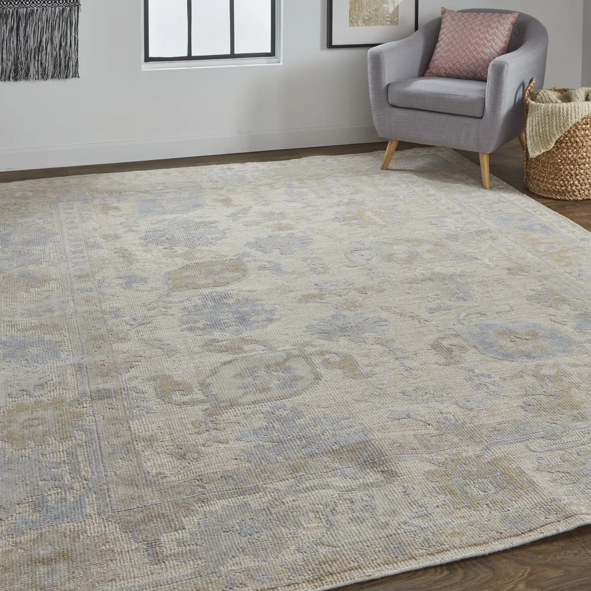 Wendover 6862F Tan/Orange/Blue 5' x 8' Rug