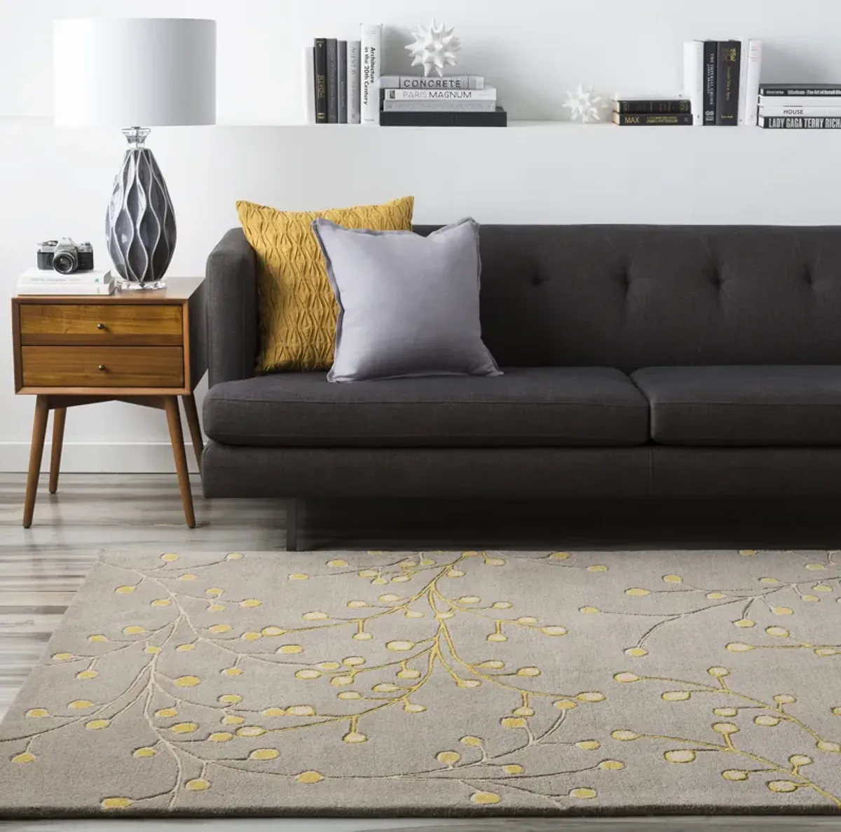 Athena ATH-5053 6' Round Gold Rug