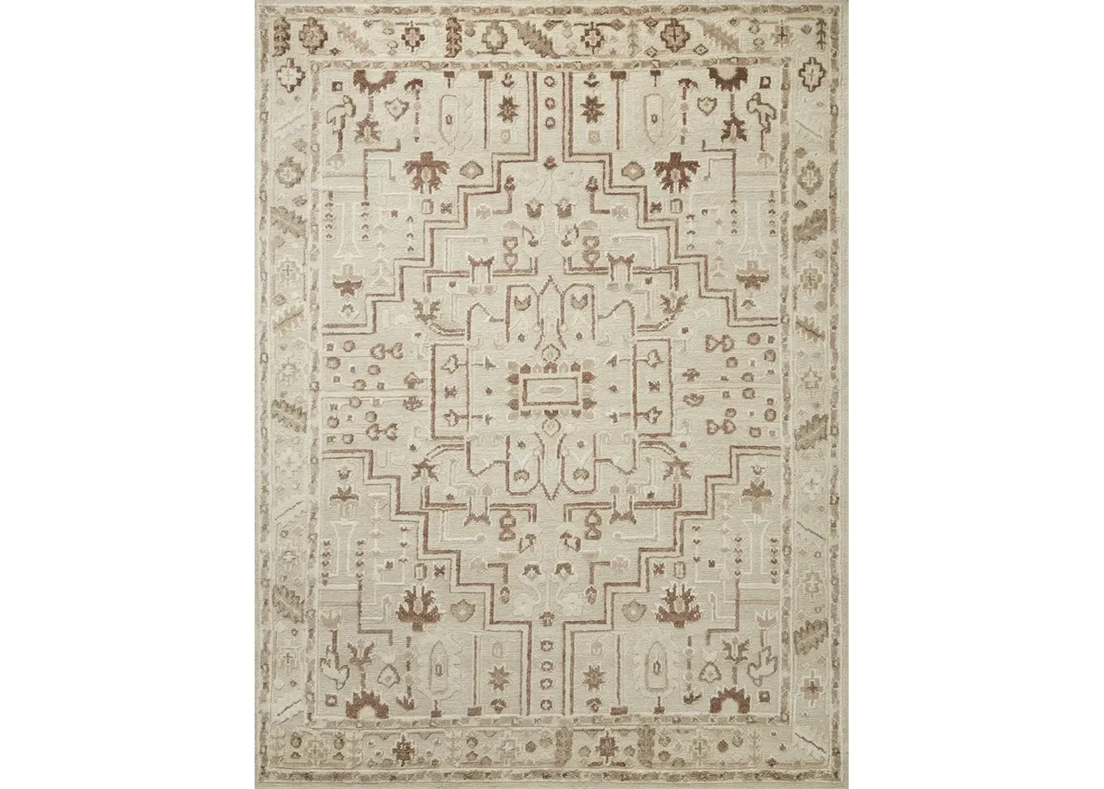 Ingrid ING-01 Ivory / Earth 2''0" x 3''0" Rug by Magnolia Home By Joanna Gaines