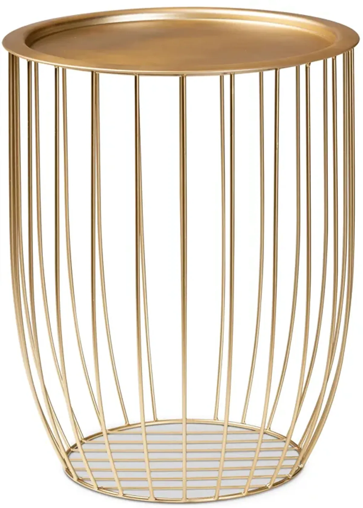 Baxton Studio Mabon Modern And Contemporary Gold Finished Metal End Table