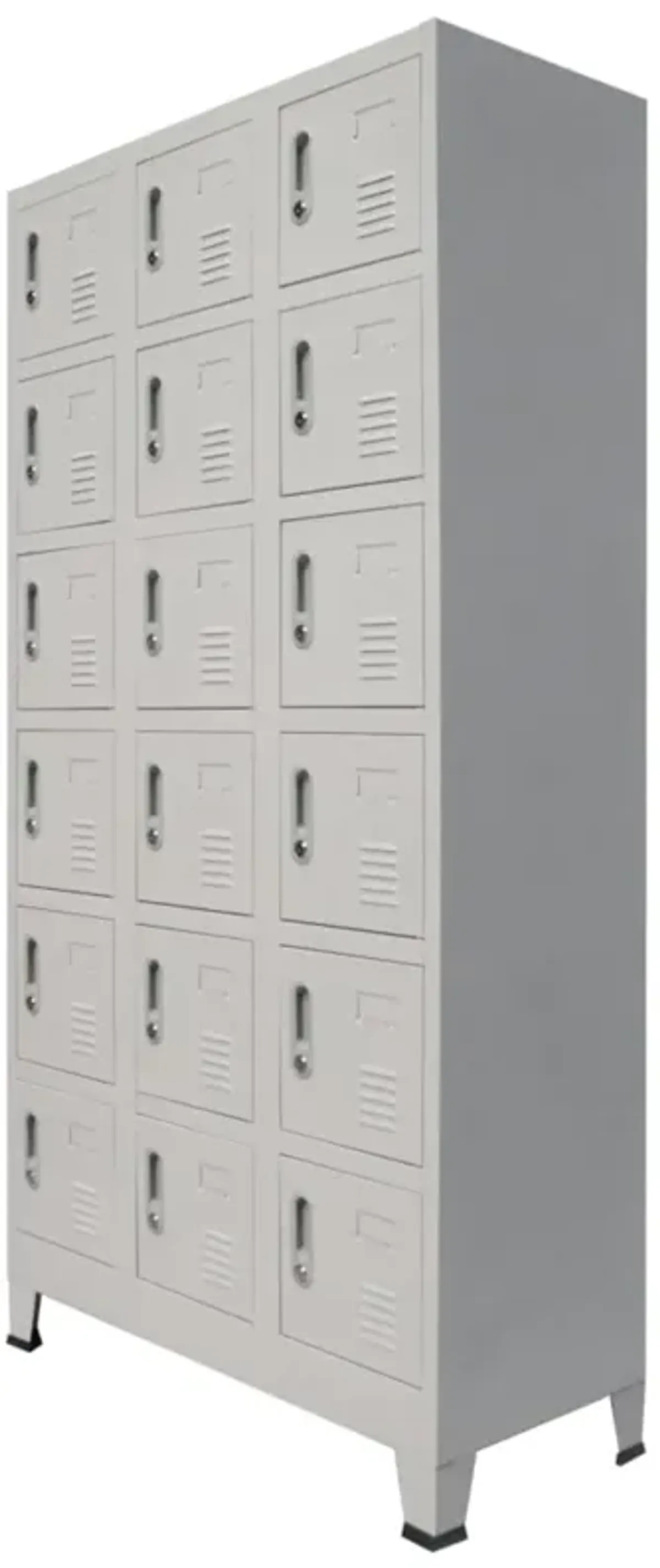 vidaXL Locker Cabinet with 18 Compartments Metal 35.4"x15.7"x70.9"