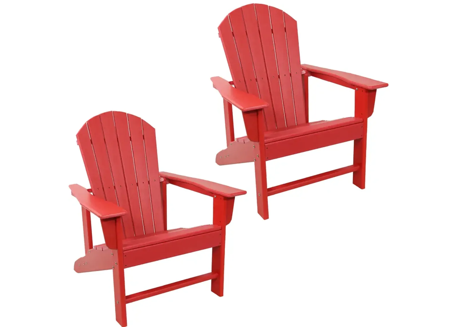 Sunnydaze Upright HDPE Raised Outdoor Adirondack Chair