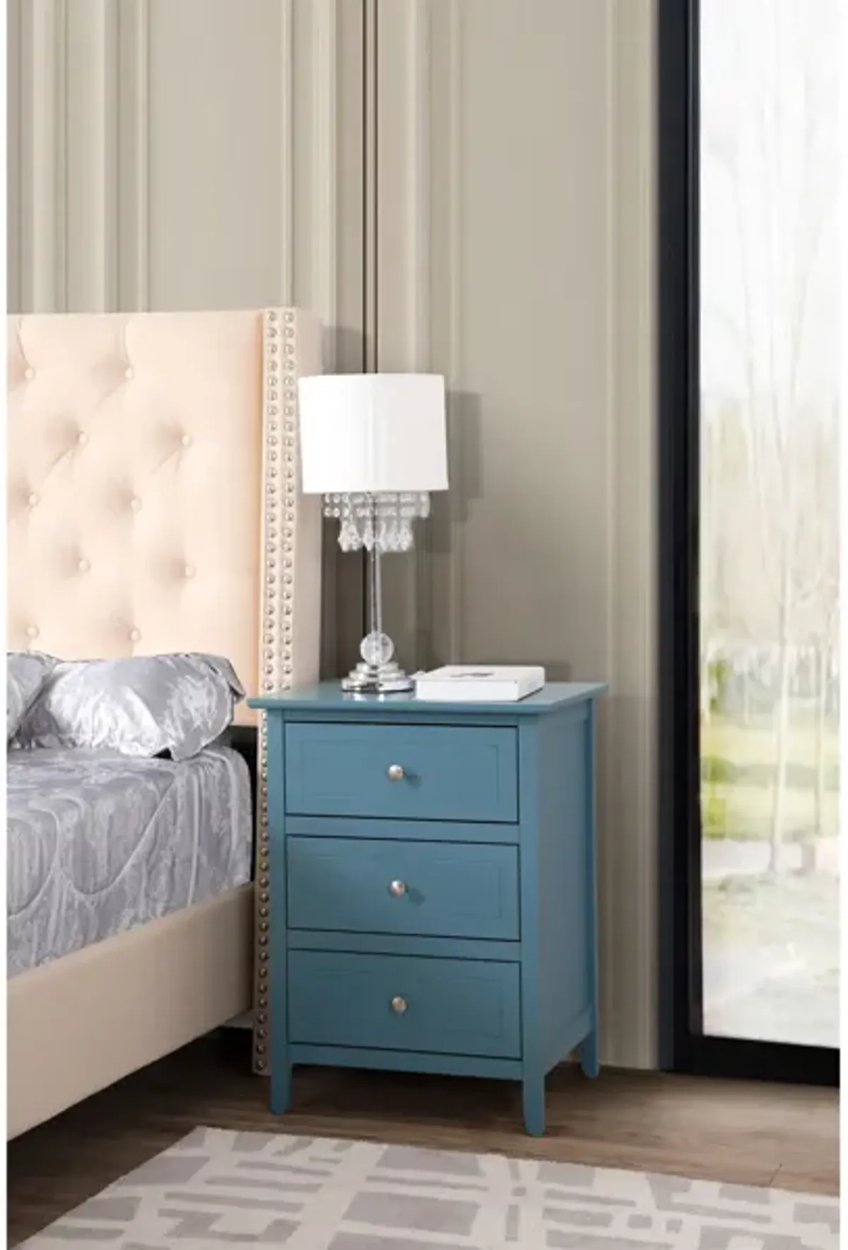 Daniel 3-Drawer Nightstand (25 in. H x 15 in. W x 19 in. D)